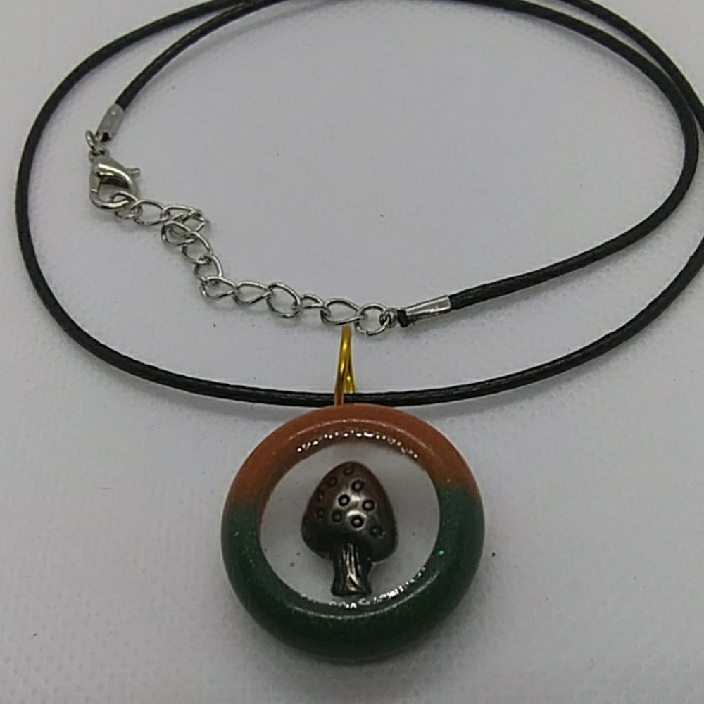 Cute little mushroom necklace